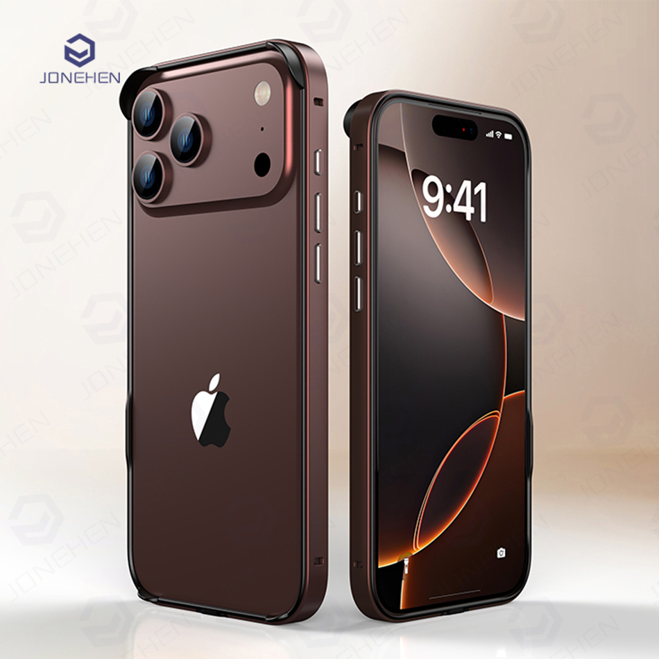 Metal Bumper Aluminum Frame Case - Light Hybrid Silicone Frame Aluminum Metal