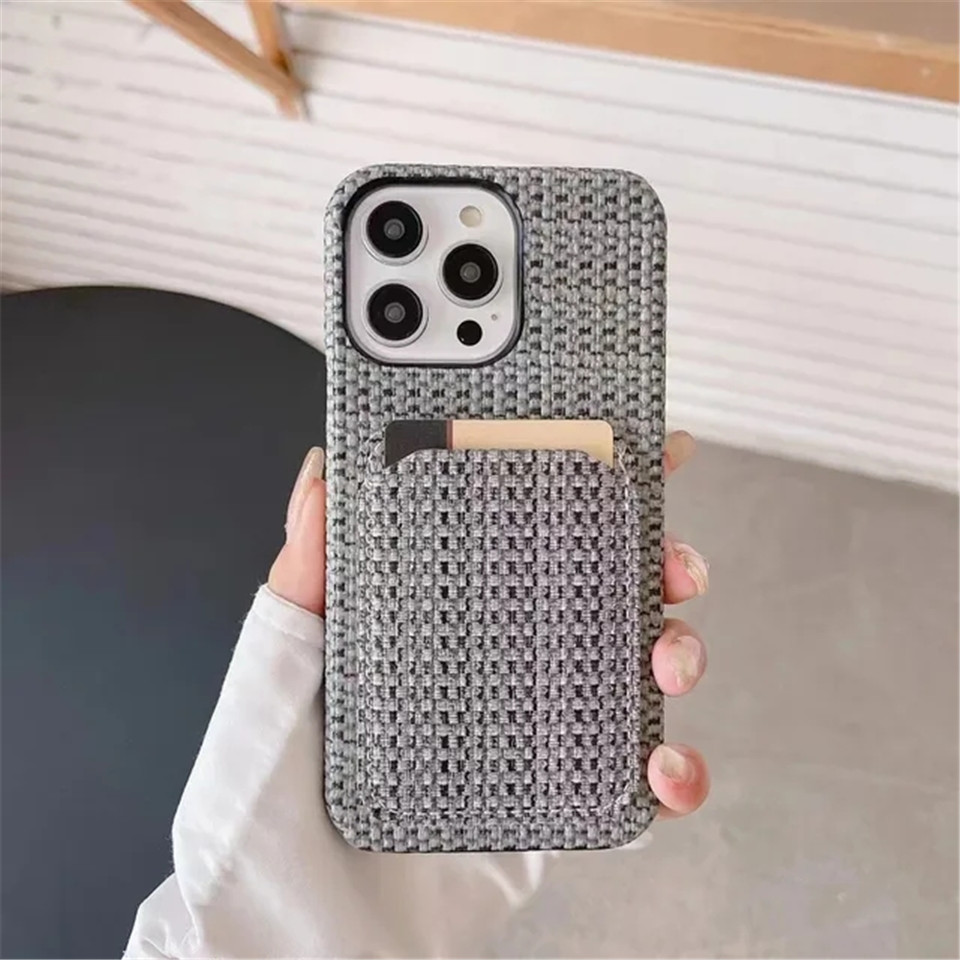 Leather Wallet Card Holder Phone Cover - Fashion wallet card slot holder phone