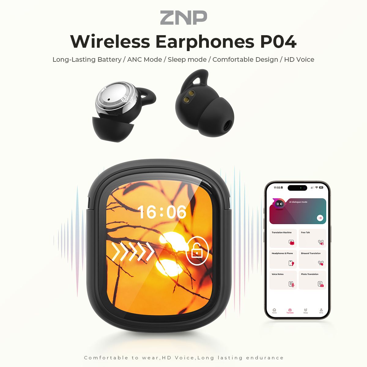 ZNP P04 Sleeping Aid Earbuds A - Earphones review and price