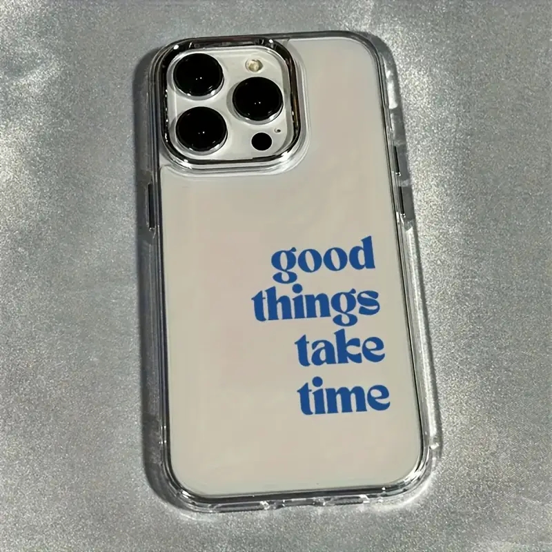 Good Things Take Time Lens Fra - Clear Shockproof Bumper Case review and price