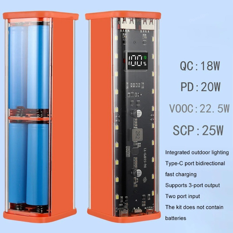 USB Type C Port Design 8X18650 - Power Banks review and price