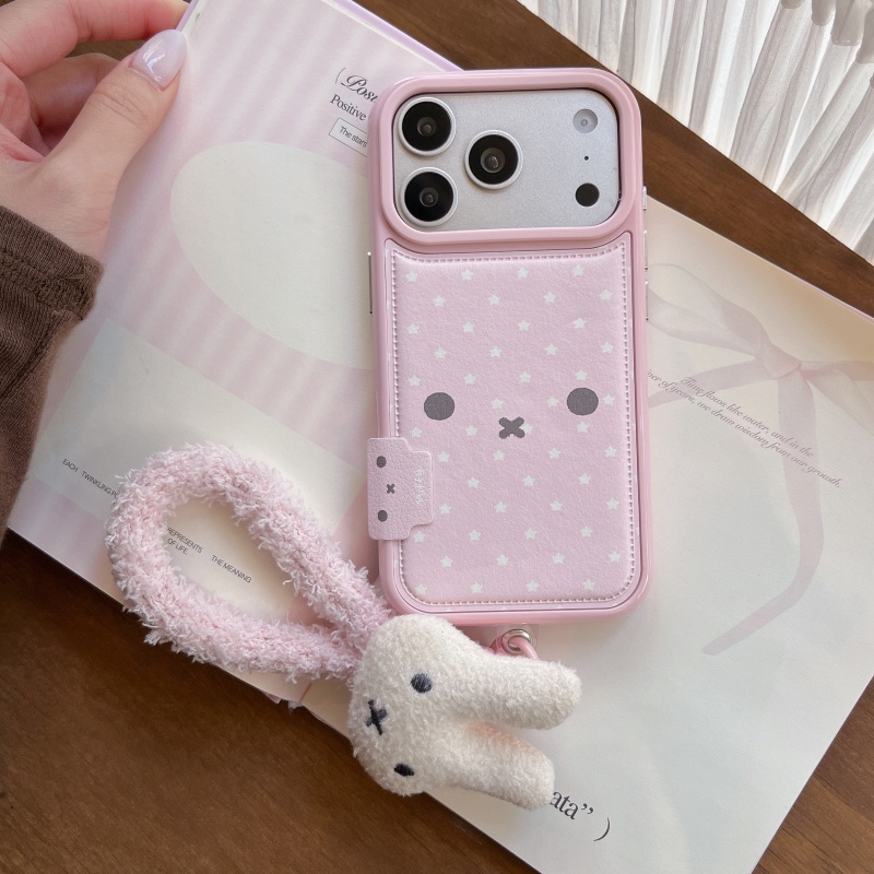 Kawaii Cute Cartoon Pink Miffy - Cute Cartoon Wrist Strap Silicone Case review and price