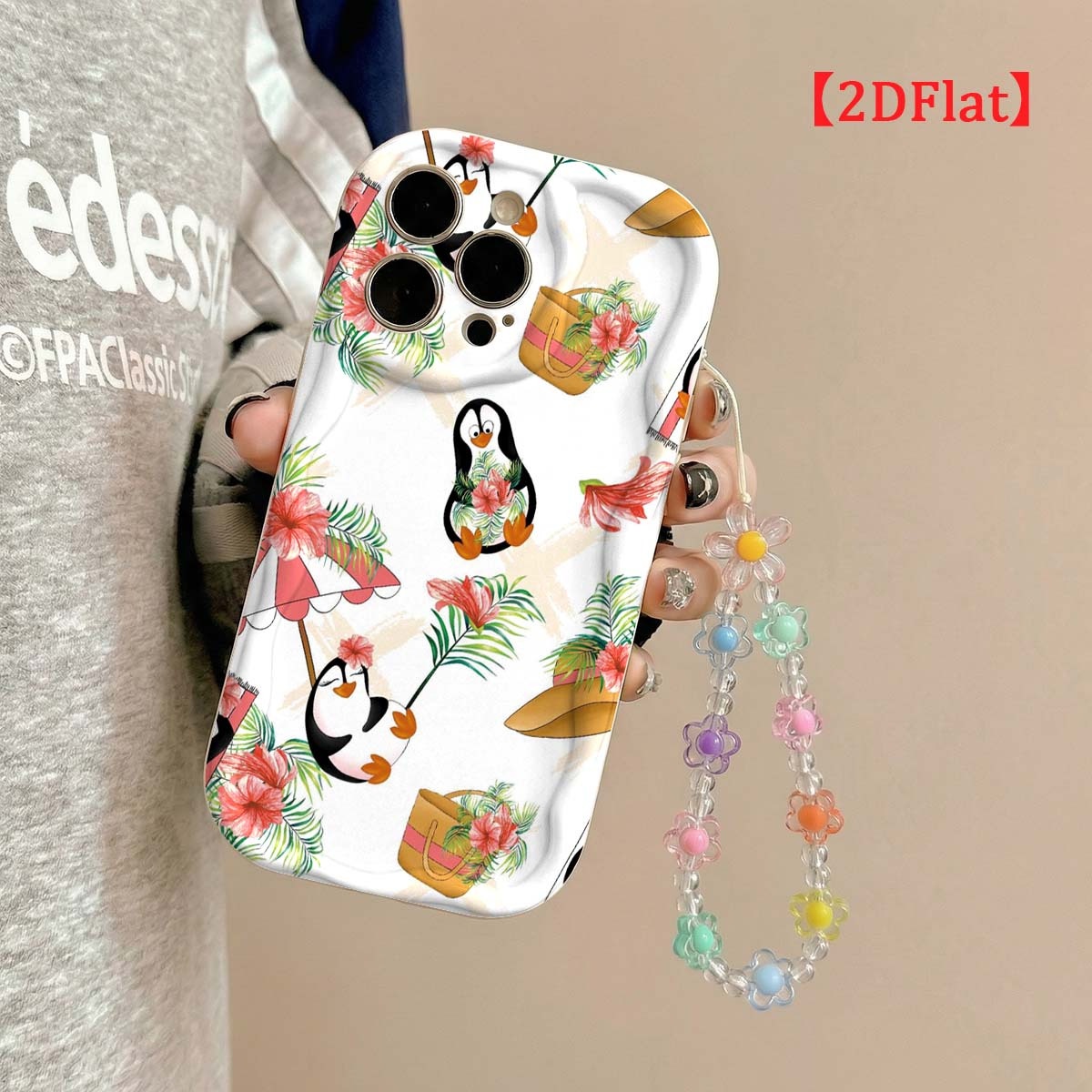 Cute Penguin Phone Case For iP - Cute Cartoon Wrist Strap Silicone Case review and price