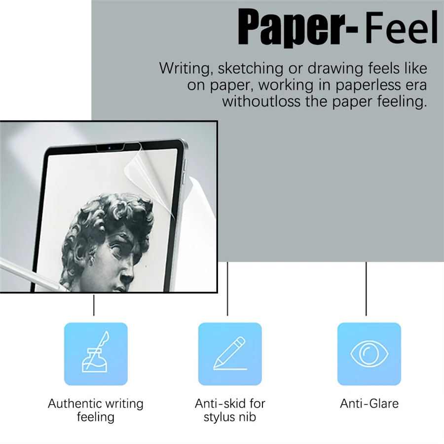 3Pcs Paper Feel Like Screen Pr - Matte Anti Glare Screen Protector review and price