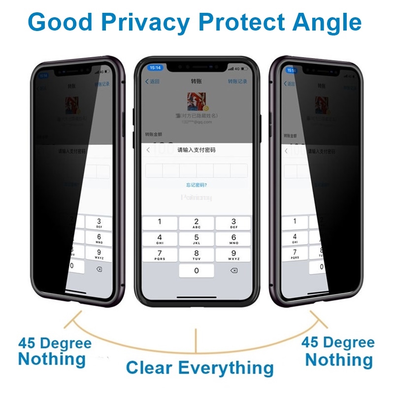Magnetic Tempered Glass Privac - Anti Spy Privacy Glass Case review and price